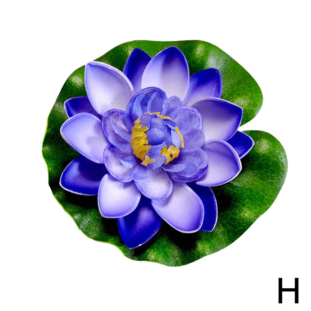 

Лотос искусственный цветок плавающий поддельный лотос растение реалистичная водяная лилия микро ландшафтный пруд садовый декор искусственный цветок для аквариума