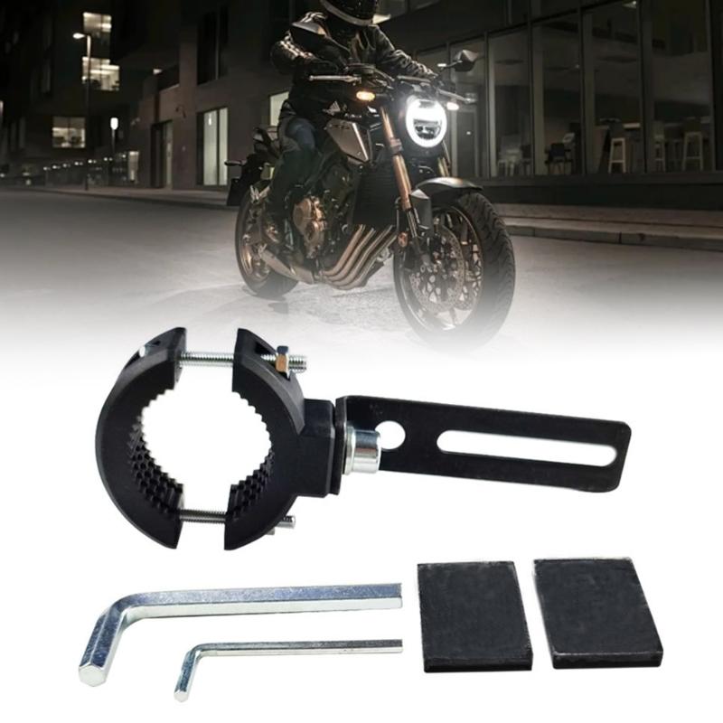 Motorcycle Bumper Clamp Bracket, Driving Fog Lights Holder,Lights Mounting, 22-37mm Adjustment Mounting Bracket