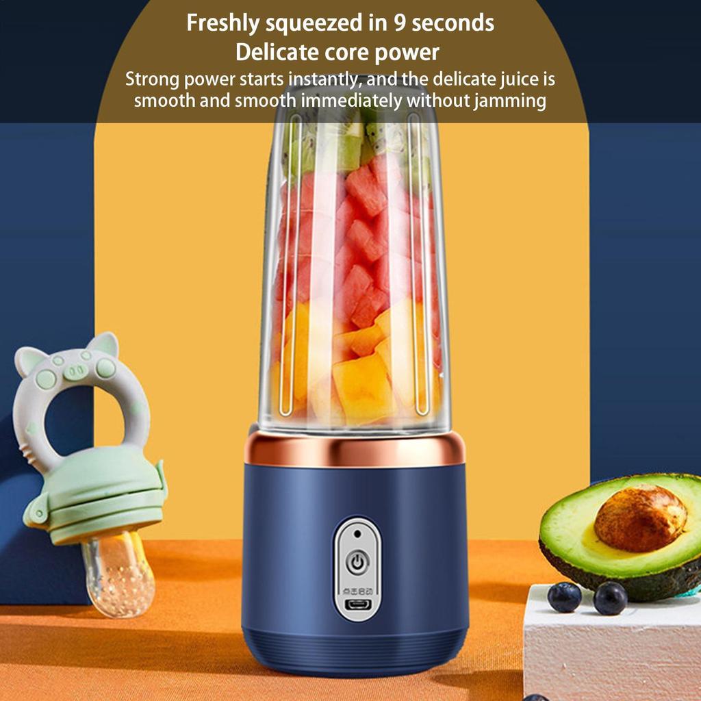 Portable Blender Electric Juicer Rechargeable Fruit Mixers USB Rechargeable Smoothie Mini Blender Multifunction Juice Maker