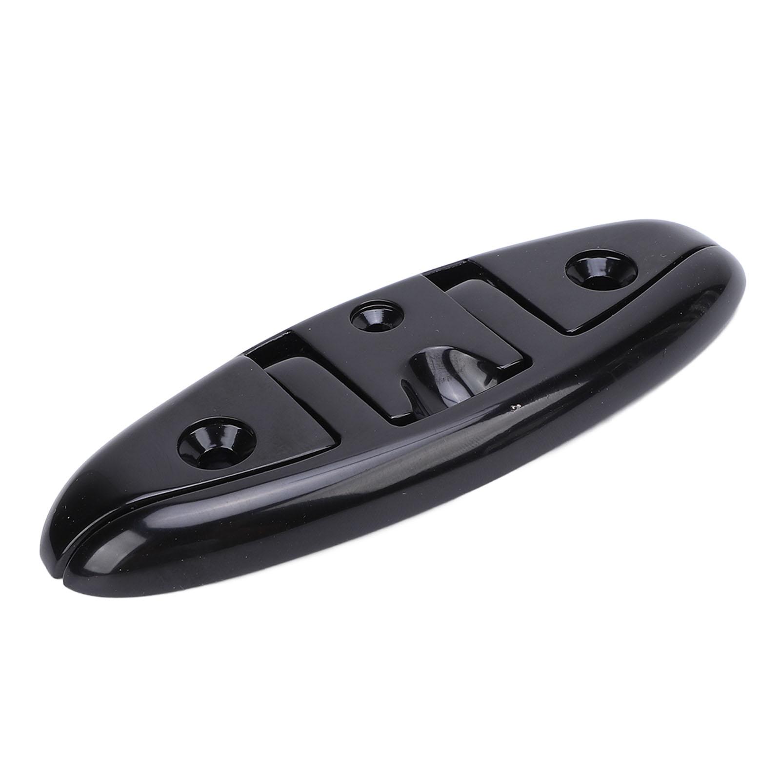 

5 дюймов Складной швартовый кнехт для лодки Сверхпрочный Черный Нержавеющая сталь Морской швартовый кнехт для яхт Скоростных катеров Рыболовных лодок