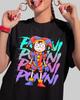 Anime The Amazing Digital Circus Black T Shirt Size S 4XL Ponni