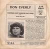 7inch Record DON EVERLY - Yesterday Just Passed My Way Again DJS10692 DJM Records 1976 UK Rock Used