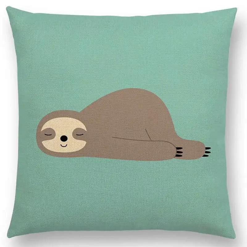 Latest Cartoon Animals Interesting Deer Panda Sheep Bulldog Chameleon Colourful Cushion Cover Car Sofa Throw Pillow Case