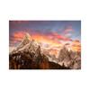 Spectacular Nature Wall Art Modern Print Featuring Aurora Waterfalls Mountains Serene Landscape Living Room Decor
