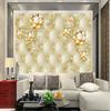 Blumentapete europäischen weichen Paket 3D Wandbild Wohnzimmer Schlafzimmer Home Decor Wallpaper
