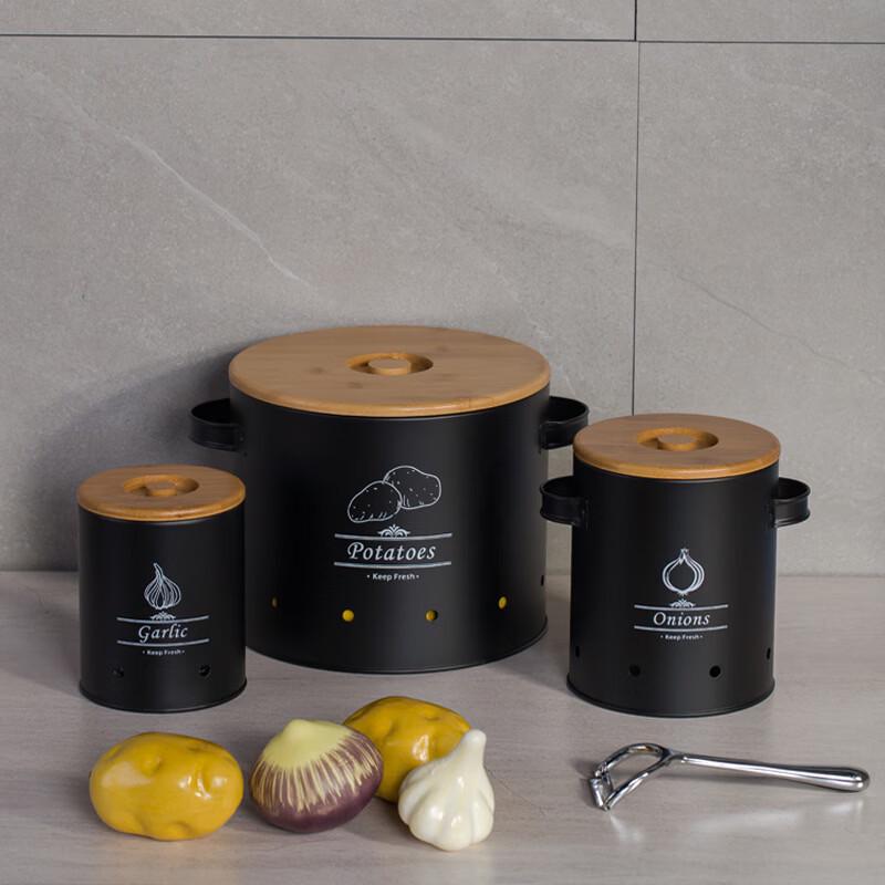 Kitchen Storage Canister Set with Bamboo Lids