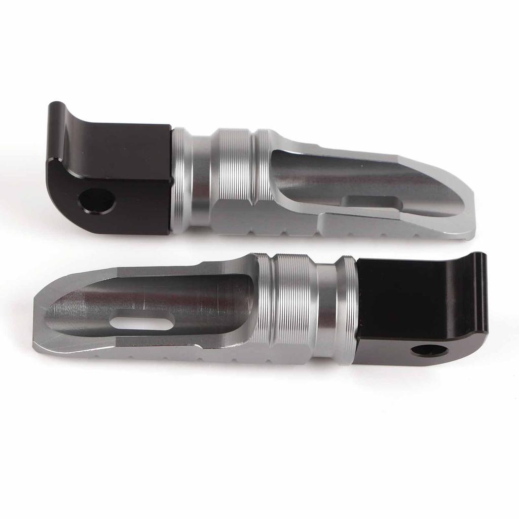 Pair of Rear Foot Pegs Aluminum Alloy Pedals Fit for MT‑10 MT‑09 MT‑07 Tracer900 FZ6