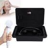 RV Exterior Shower Box Kit with 1.5M Hose Shower Head and Shower Faucet for Camping Vehicle Trailer Motorhome Boat Van