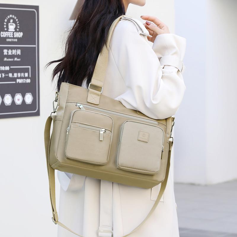 Skulderveske Dame Nylon Crossbody Bag Stor kapasitet Mors veske