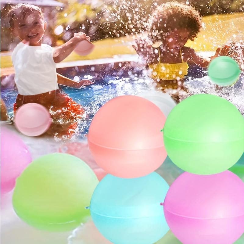 Reusable Water Balloons Toys Soft Silicone Water Balls Quick-Fill Water Balls Summer Outdoor Pool Beach Party Fun Game Water Toy