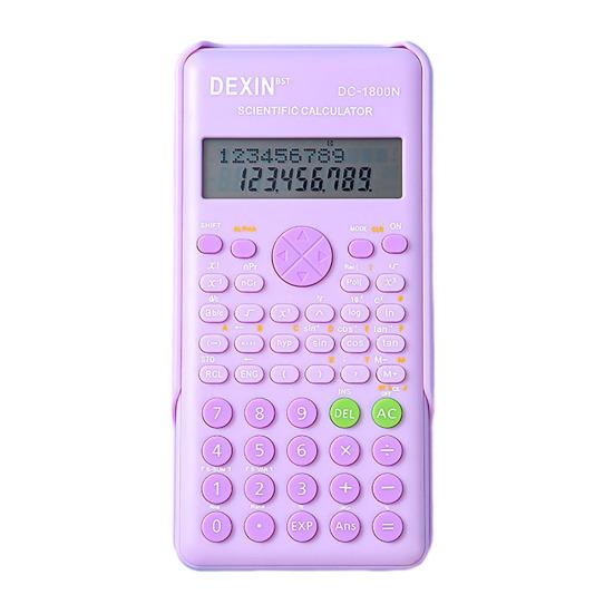 Standard Student Calculator Dual Button Power Desktop Calculator with Large LCD Display Automatic Sleep Pocket Calculator