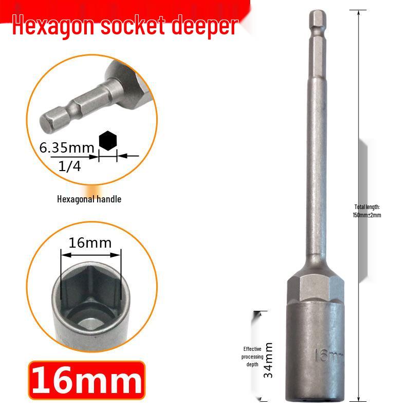 Chiave per Dadi Esagonali Profondi per Trapano Elettrico 5.5mm