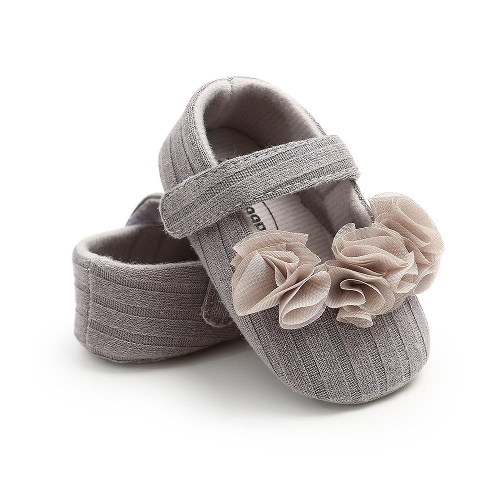 MYGGPP Small Flower Woolen Baby Princess Shoes Baby Shoes Soft Soled Toddler Shoes