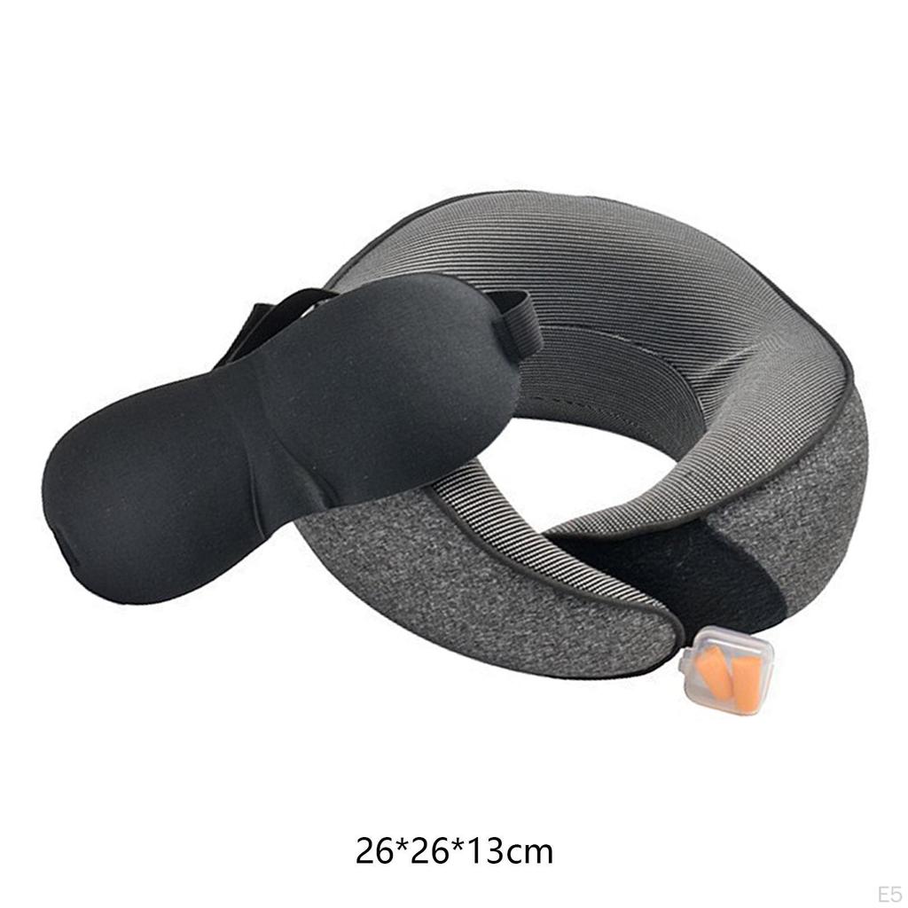 Memory Foam Neck Pillows, Airplane Comfortable for Train, Airplane, Car, Home