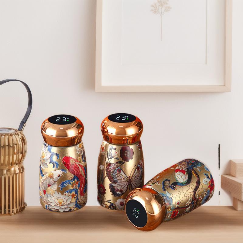 Internet Celebrity Explosion Mini Mushroom Cup Intelligent Temperature Display High Value Water Cup Student Portable Special Small Capacity Guarantee