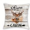 1/4pcs Rustic Cabin Wildlife Throw Pillow Covers Forest Mountain Deer Bear Farmhouse Cushion Cases for Home Decor Cushion cover