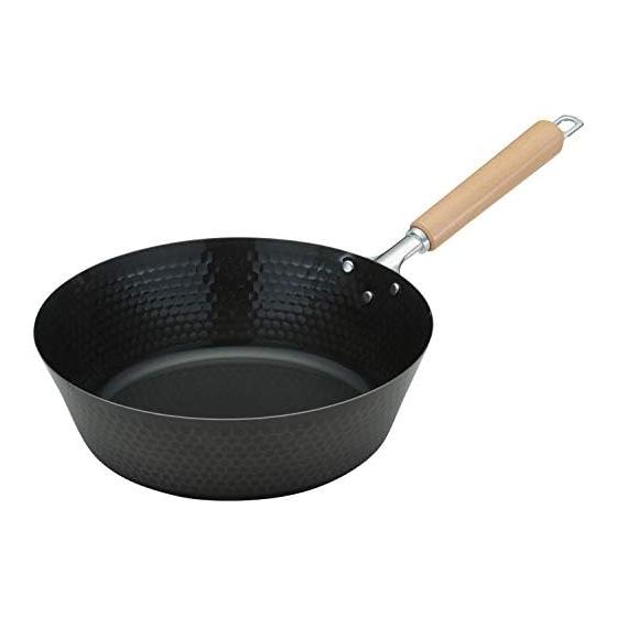 Сковорода Tamahashi черная 28 см Sugo Light Hammered Iron Deep Frying Pan SGK-28DF