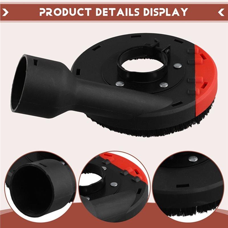 ABBP-115/125/150 Model Surface Cutting Dust Shroud For Angle Grinder Built-In Tight Bristles Dust Collector Attachment