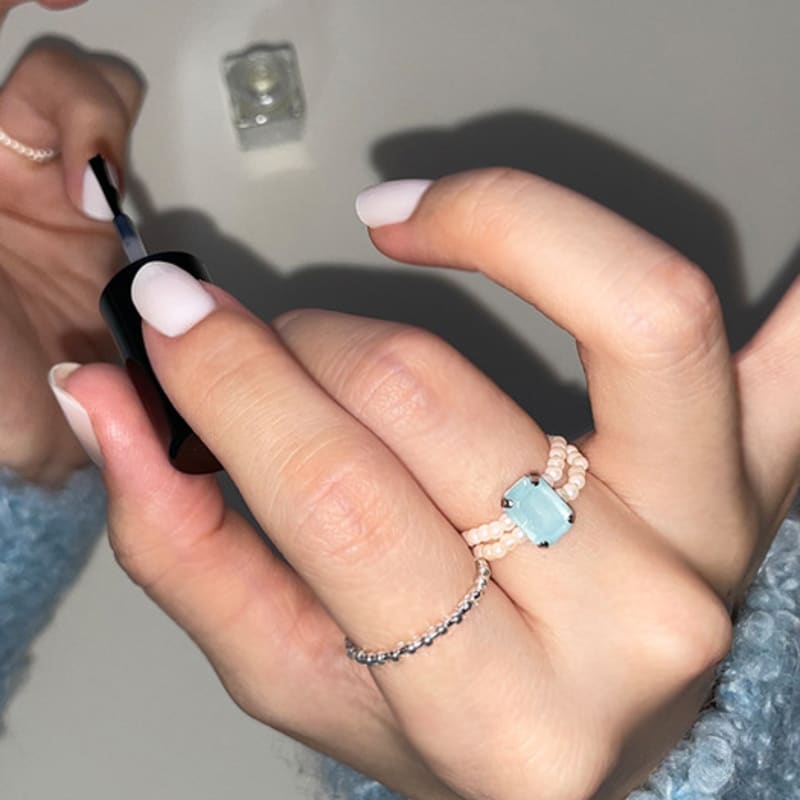 A Little Tickle Winter Garden Ice Blue Ring