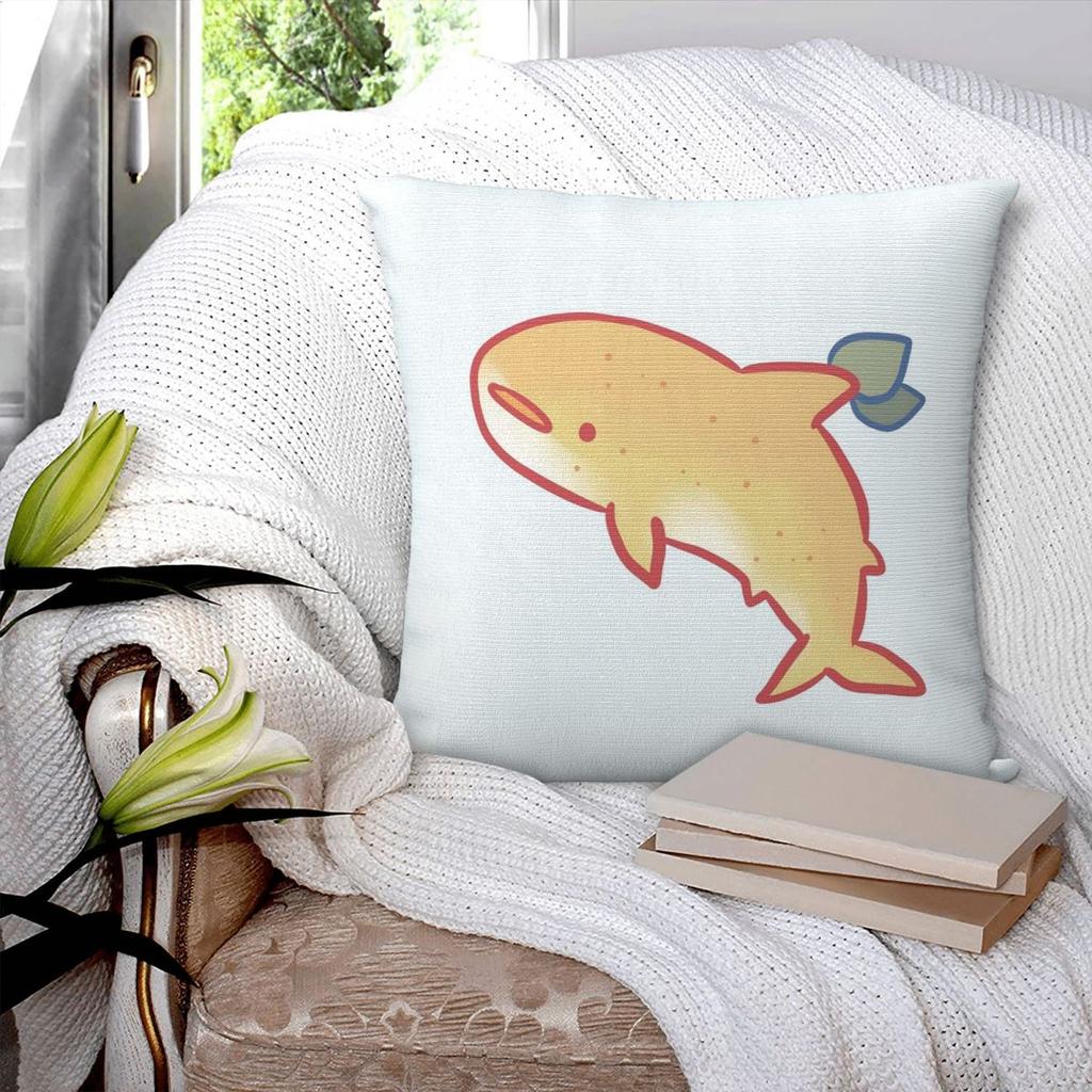 Lemon Shark Square Pillowcase Pillow Cover Polyester Cushion Decor Comfort Throw Pillow for Home Bedroom