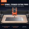 CNC Router Machine, 400x400x60mm Working Area, 300W Engraving Machine, 3 Axis GRBL Control Wood Engraving Carving Milling Machine Kit 1200RPM with