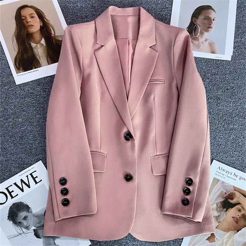 Women's Beige Petite Blazer - Casual Street Style for Spring and Autumn