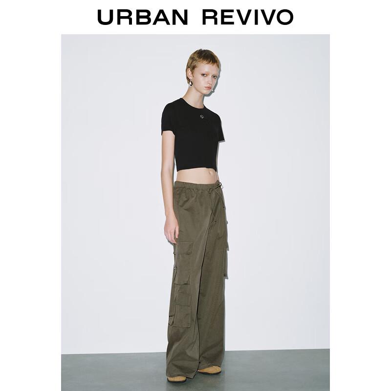 

Women s Fashion Cargo Wide-Leg Pants L