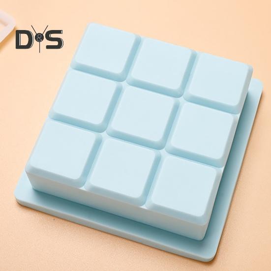 Food Grade Ice Cube Mold Safe Scentless Flexible 9/15 Grids Silicone Ice Cube Plate