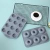 Gray Silicone Cake Pan High Temperature Resistant Cake Mold DIY Pastry Baking Tools Muffin 3D Bread Baking Accessories