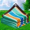 Rete Ombreggiante Traspirante a Strisce Colorate ad Alta Densità Adatta per Terrazze, Picnic, Pensiline, Giardini, Balconi e Ombreggianti per Corridoi