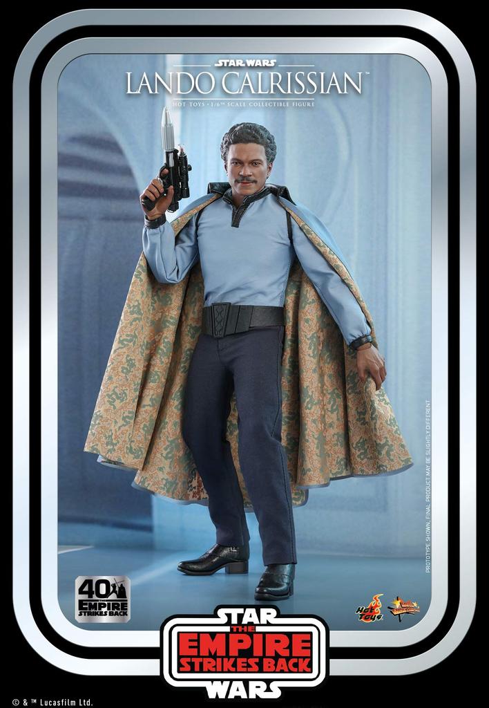 Hot Toys Movie Masterpiece Star Wars Episode 5: The Empire Strikes Back Lando Calrissian (40th Anniversary Edition) 16 Scale Figure Blue