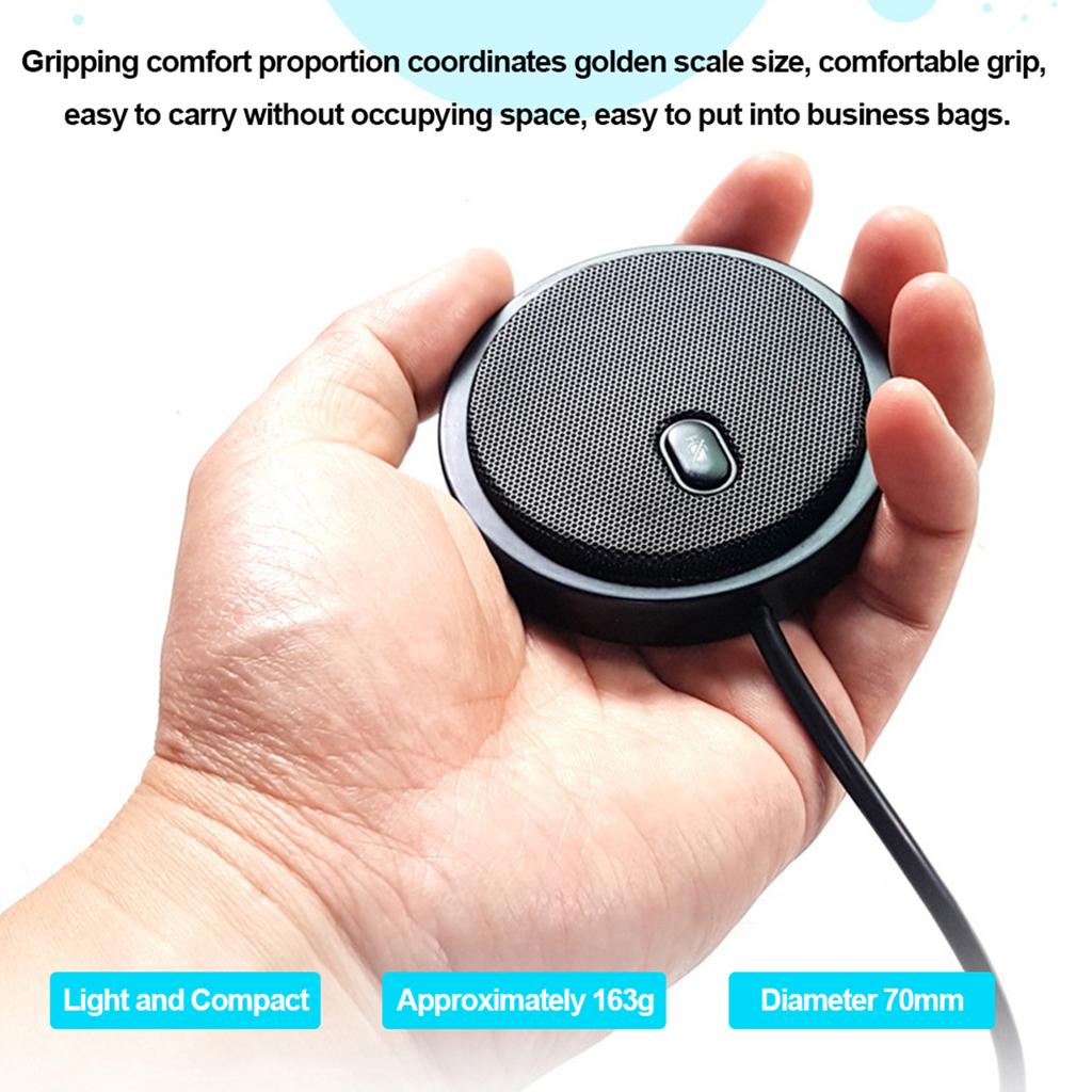 UM02 USB Omni Directional Condenser Microphone Mic for Meeting Business Conference Computer Desktop Laptop PC Voice