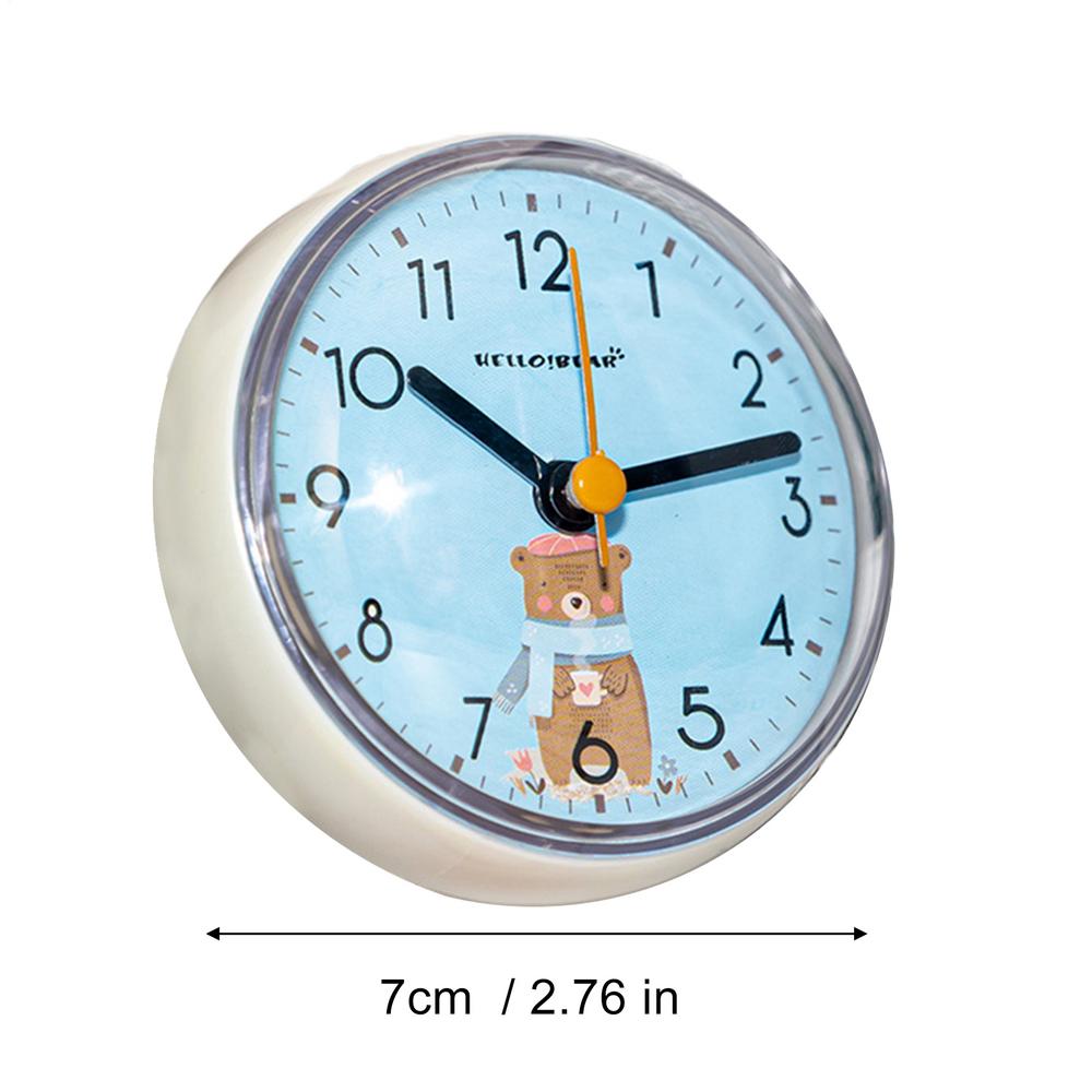 

Modern Wall Clock Suction Cup Battery Operated Desk Decor Kitchen Wall Clock Room Decor For Home Living Room Bathroom School синий