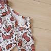 Baby Newborn Infant Girls Spring Autumn Cowboy Hat Print Long Sleeve Romper Jumpsuit Clothes Long Sleeve Toddler