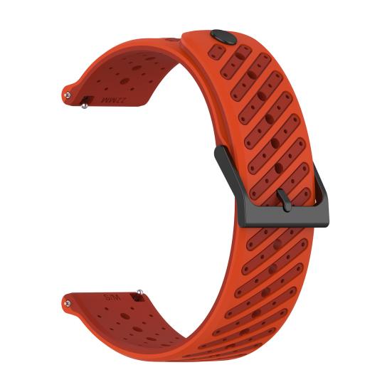 Silikon Klokkereim Erstatning for Suunto Race 2 Justerbar Vanntett Pustende 22MM Dame Herre Smartklokke Sport Armbånd