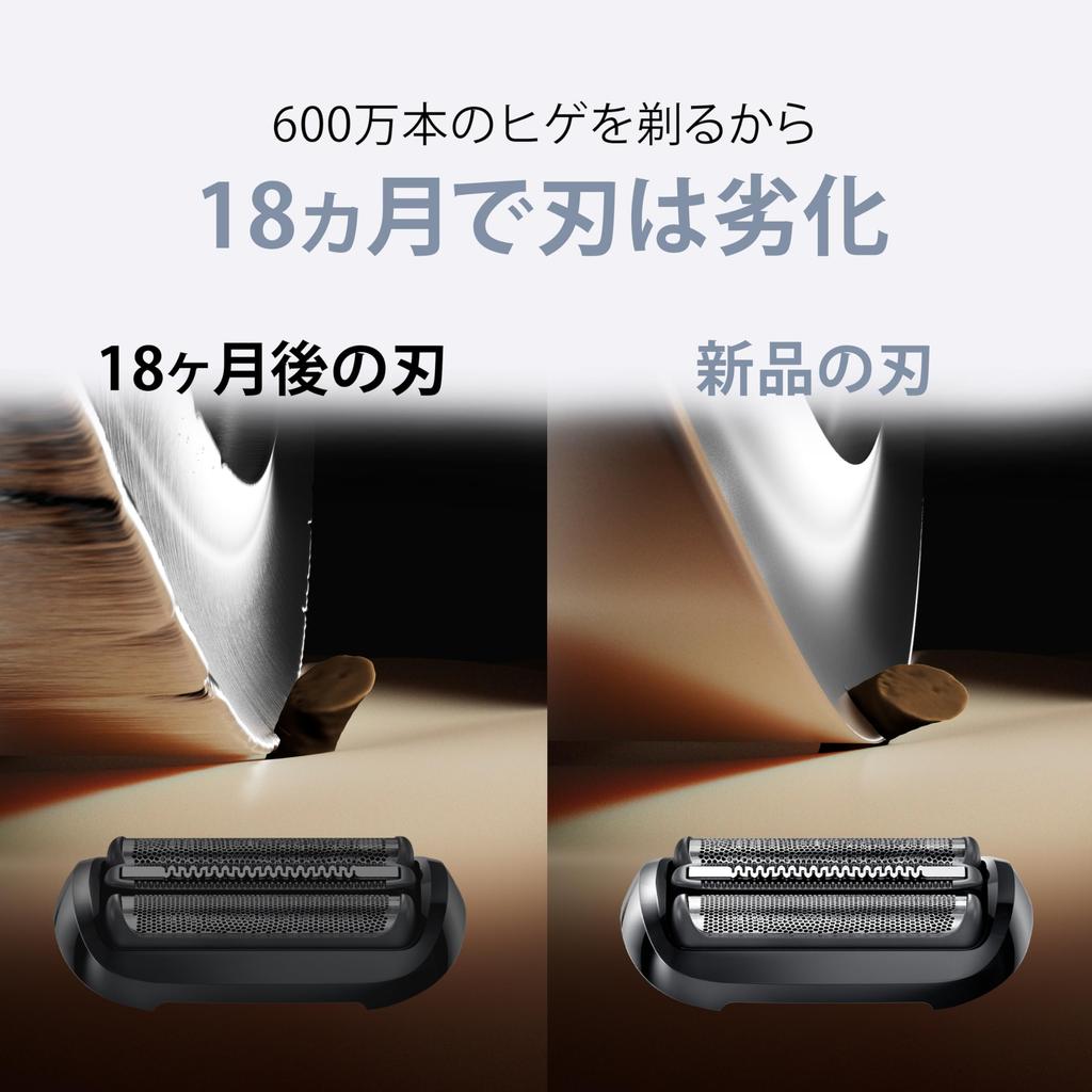 Genuine Braun New Series 5 Replacement Blades with Performance (F/C54B-b, Black) Brush, 1.5 Years' Worth, 100%