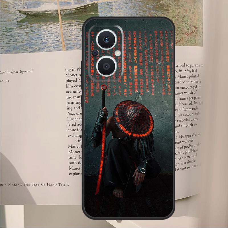 

Japan Samurai Katana Cover For OPPO Reno 7 8 Lite 11F 12F 13F 14F 10 11 12 13 14 Pro OPPO Find X6 X8 X9 Pro Case OPPO Reno12 Pro