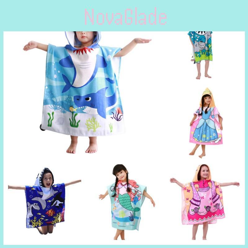 Weiches und hautfreundliches Badetuch mit lustigem Cartoon-Design für Jungen und Mädchen