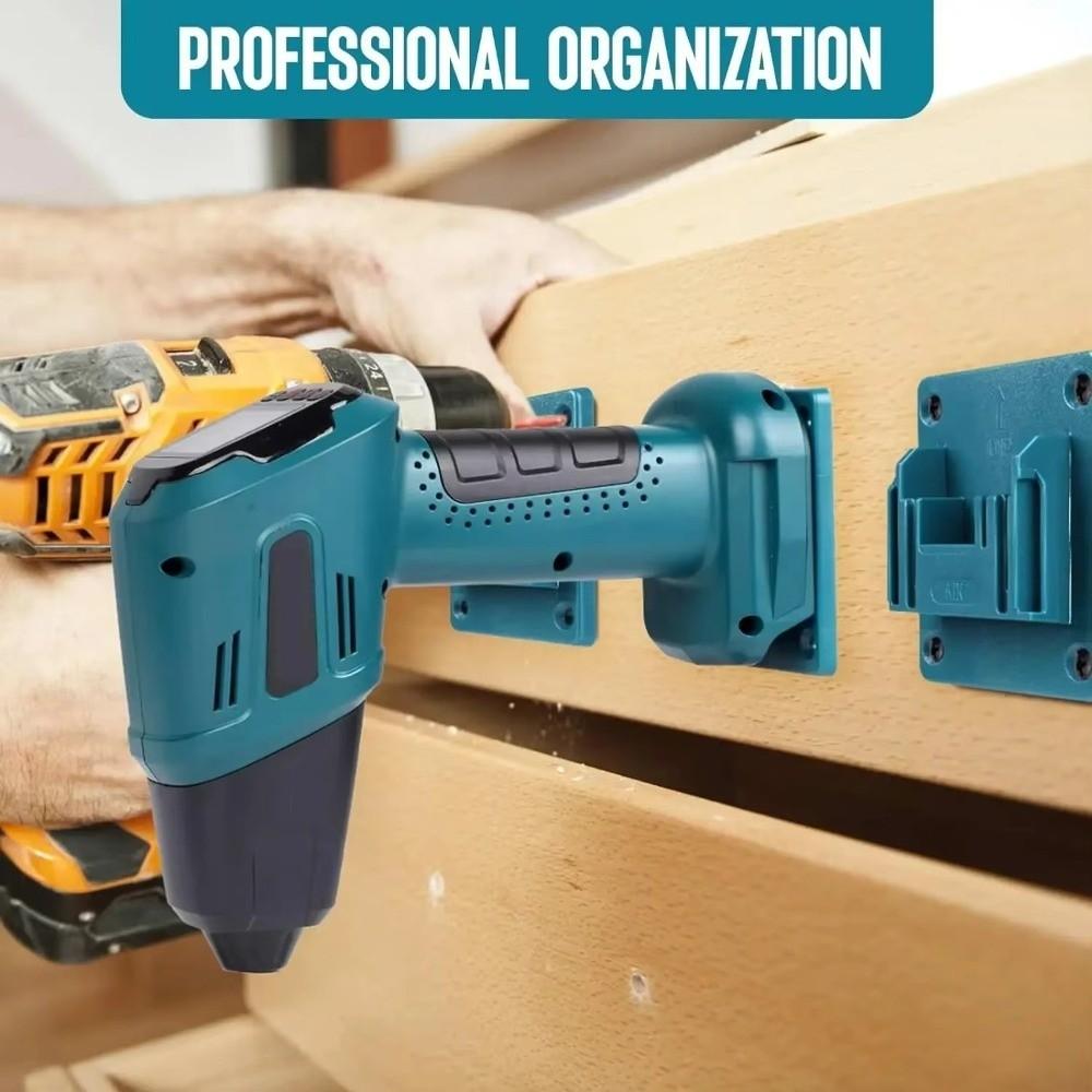 Wall Mount Electric Tool Holder Fixing Hanger Multifunctional Battery Holder Bottom Battery Holder Storage Battery Bracket
