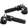 M8 Motorcycle Foot Rests Fit 1.22-1.29In Motorbike Brackets Foldable Foot Pegs Front Footpeg Rear Footpeg Anti-Skid Rearsets Folded Footrest 90