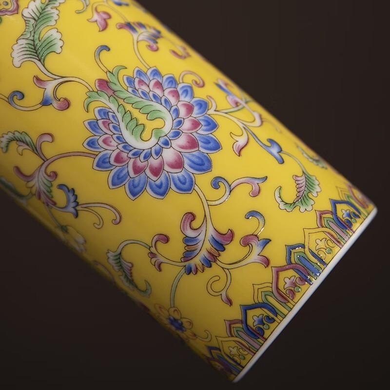 Hantun Cai Floral Ceramic Tea Caddy