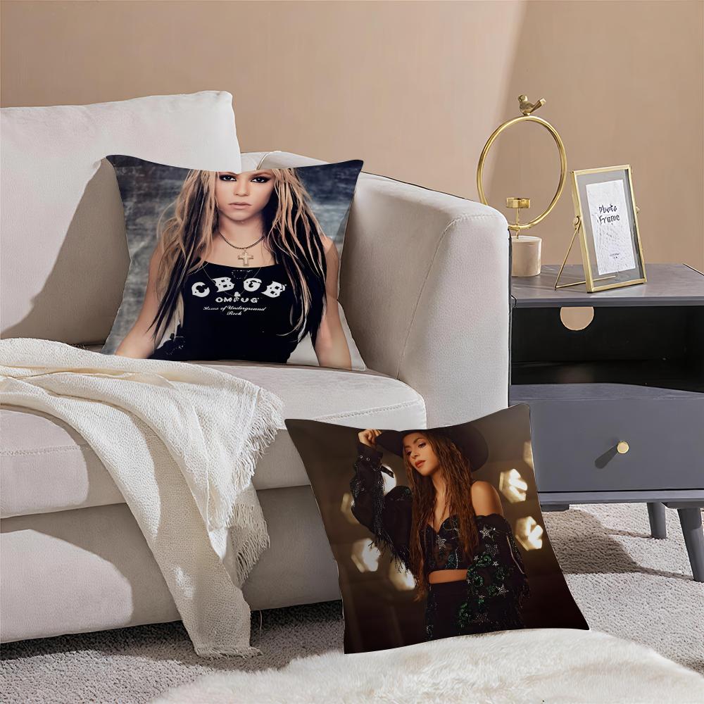 Popsinger SShakiras Cushion Cover Throw Pillow Cover Hidden Button Durable Polyester Chair Cushion
