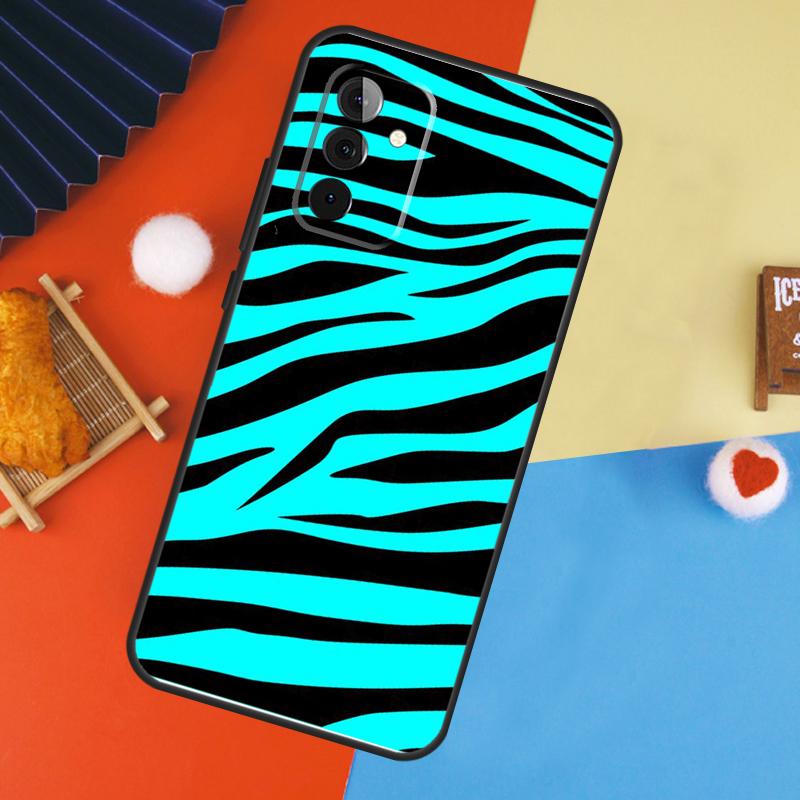 Zebra Stripe Print Case For Samsung Galaxy A56 A36 A16 A06 A13 A33 A53 A52 A32 A12 A54 A34 A14 A15 A35 A55 A17