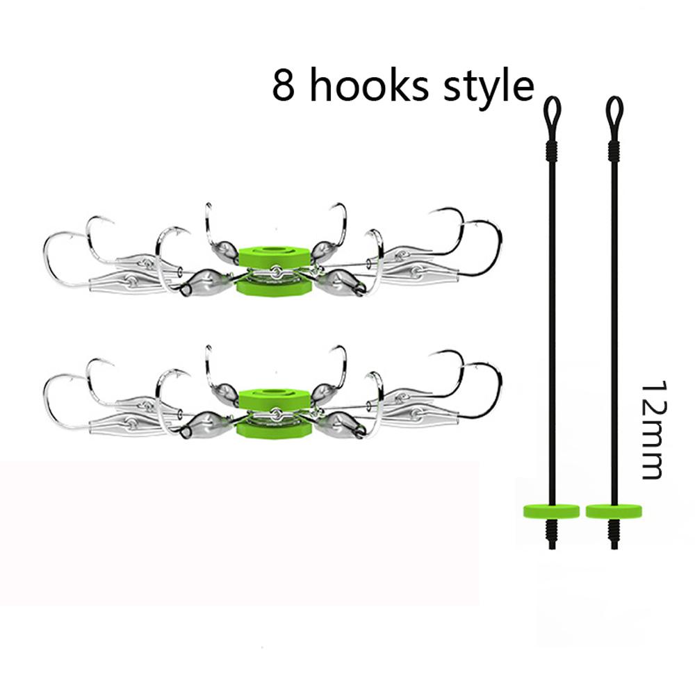New Hard Steel Wire Flip Fishing Hook for Carp Bait, Explosive Anti-plate String Fishhook, Sea Rod Anti-hanging Water Bottom