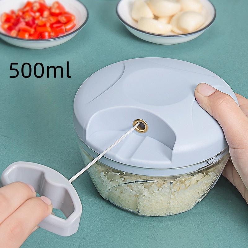 Multi-Function Garlic Press & Vegetable Chopper with Meat Grinder & Grater
