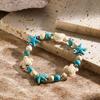 Ornaments Turtle Woven Bracelet Bohemian Shell Beaded Handstring Starfish Beaded Bracelet  Women