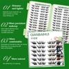 6/28 Rows Eye Manga False Eyelashes Large Capacity Tapered Thick Segmented Individual Cluster Lash Extensions Enlarge Eyes