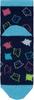Socks Neon and Box 23 x 10 x 1 cm [Prairie Dog] ZTK-706 Octopus/Blue Size