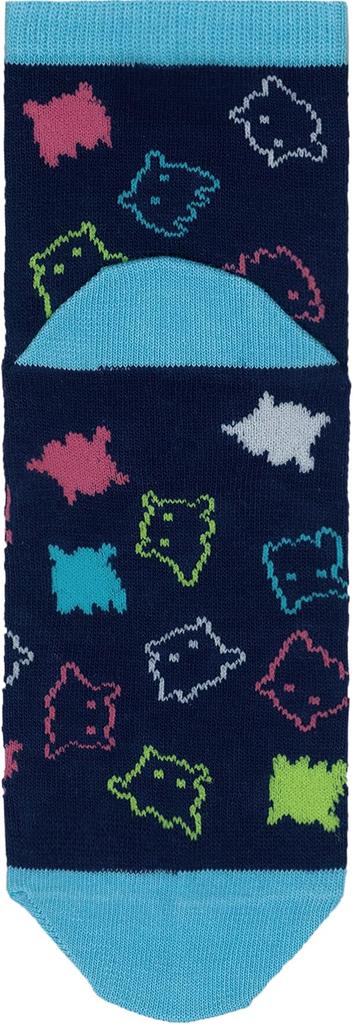Socks Neon and Box 23 x 10 x 1 cm [Prairie Dog] ZTK-706 Octopus/Blue Size