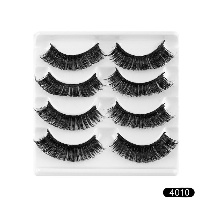 New Arrival D Curved Russian Curl False Eyelashes Chemical Fiber Eyelashes Thick Curl